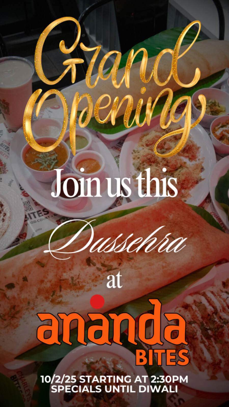 ANANDA BITES Grand Opening Langley Park South Indian Food Grand Opening 10-2-25